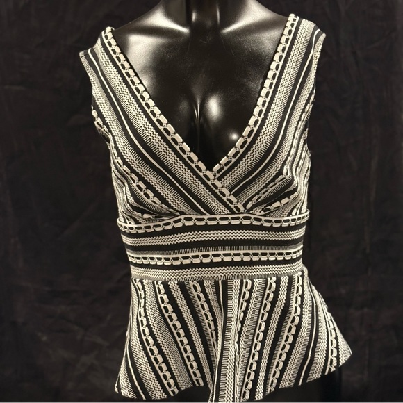 Anthropologie Tops - 2/$20 Anthropologie Black and White Patterned Blouse